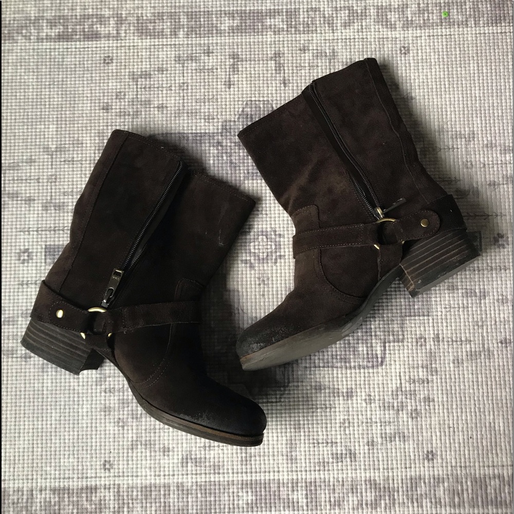 Jessica Simpson Suede Heeled Boots - Picture 2 of 10
